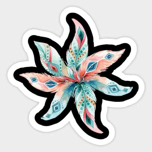 Feather Starfish Sticker by PixelArt